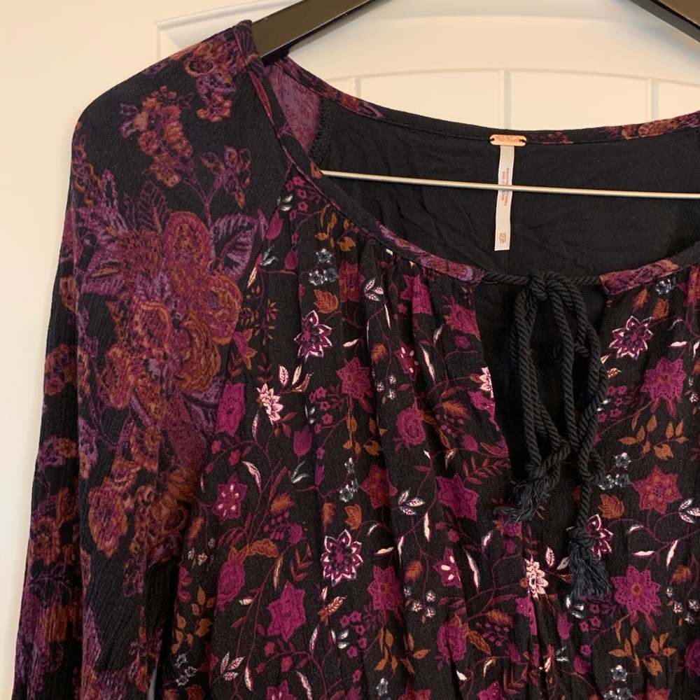 Free People Mixed Floral Print Dress